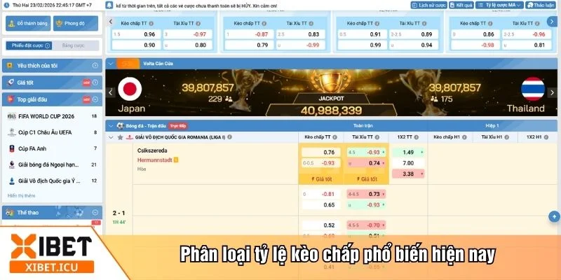 Kèo chấp rất đa dạng và được chia thành nhiều dạng